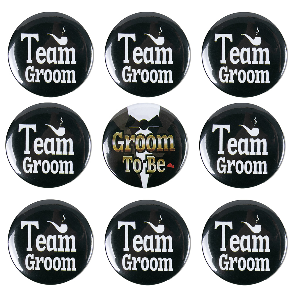 Men'S Grooming Ideas - 1-12 sztuk wieczór kawalerski przypinki na