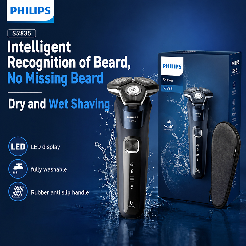 Men'S Grooming Blade - Philips S5835 Golarka Elektryczna Rotacyjna do