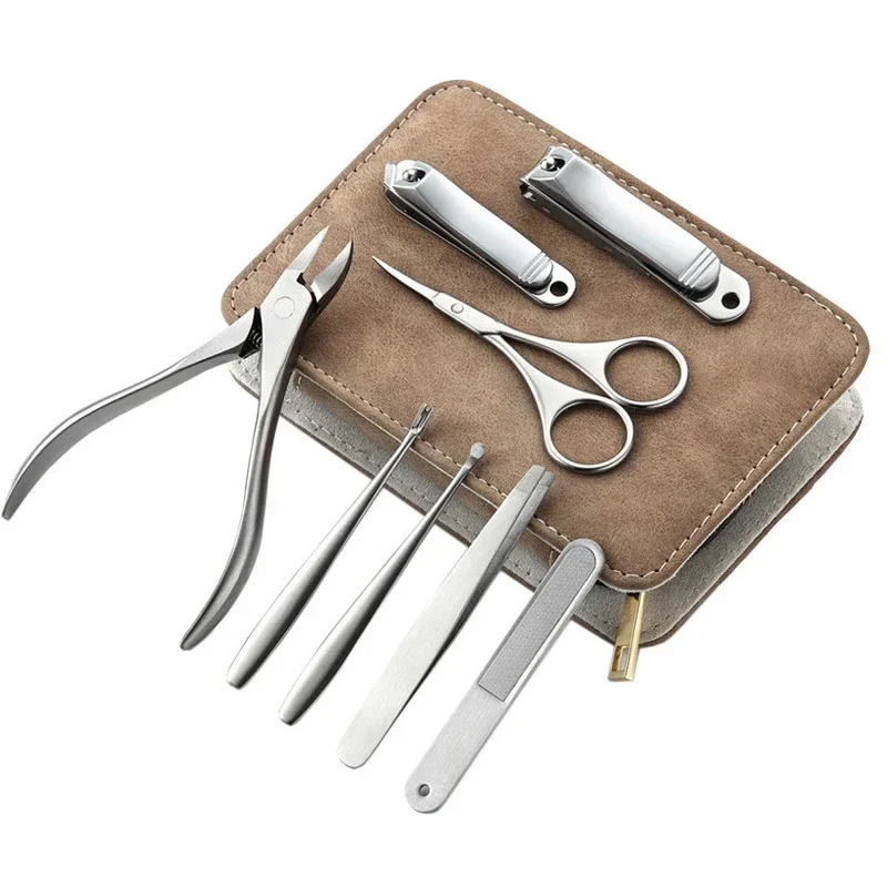 Men'S Grooming Tool - 8/12 sztuk profesjonalny zestaw do Manicure