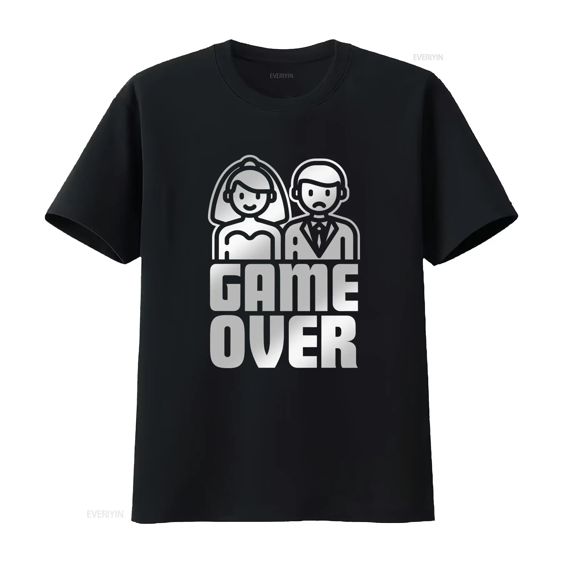 Men'S Grooming For Wedding - Koszulka Męska GAME OVER Wieczór Kawalerski