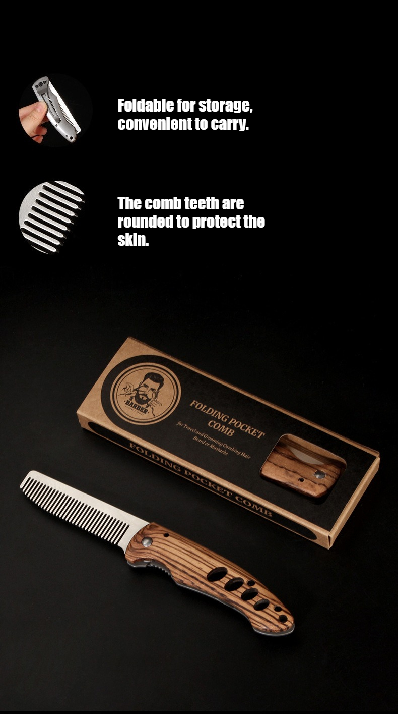 Składany grzebień do brody z l – Mens Grooming Box recenzja i cena